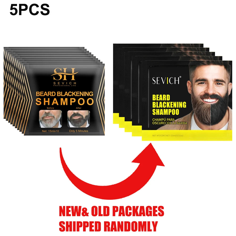 Instant Beard Blackening Shampoo for Men - 21