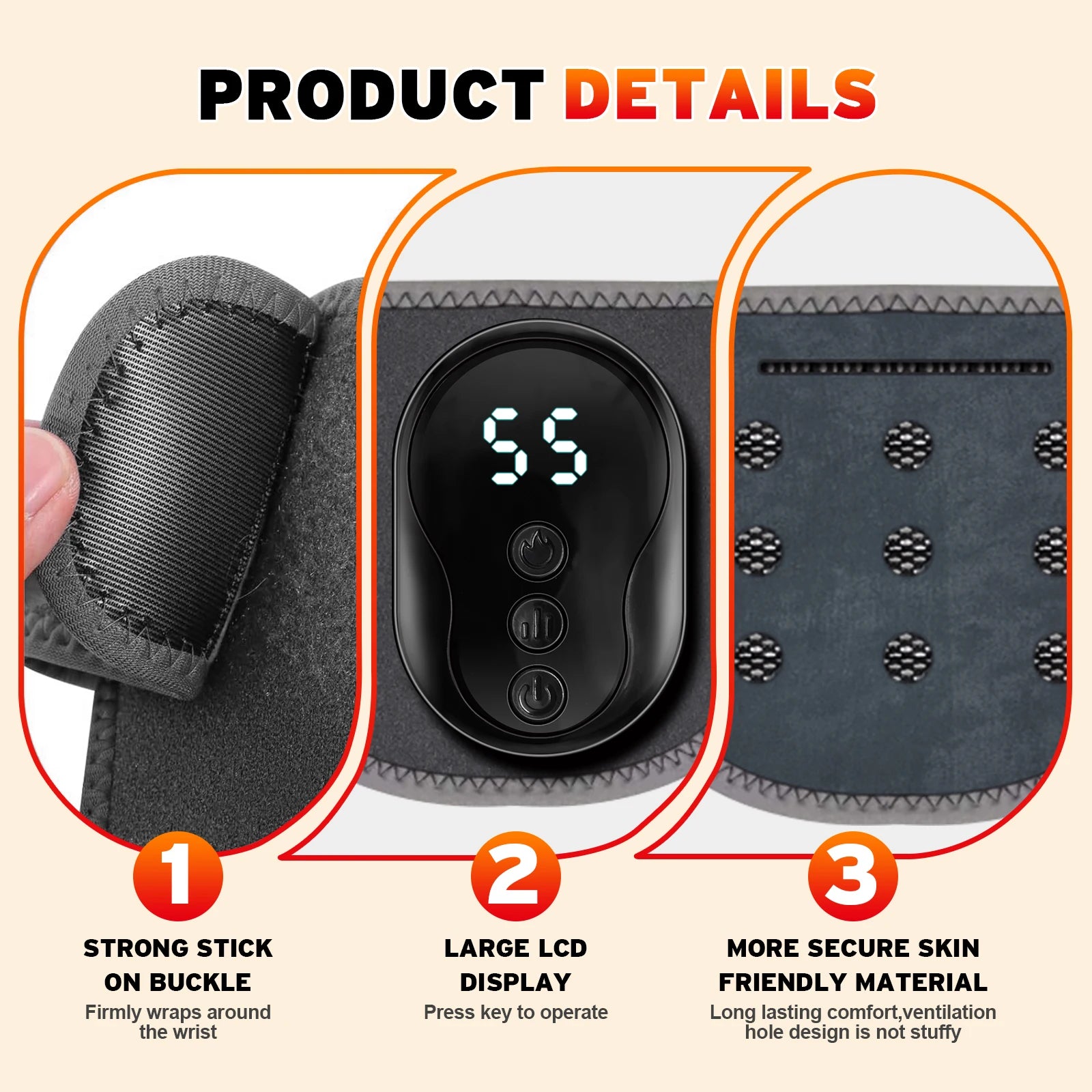 Vibration Ankle & Wrist Massage Wrap for Joint Pain Relief - 9