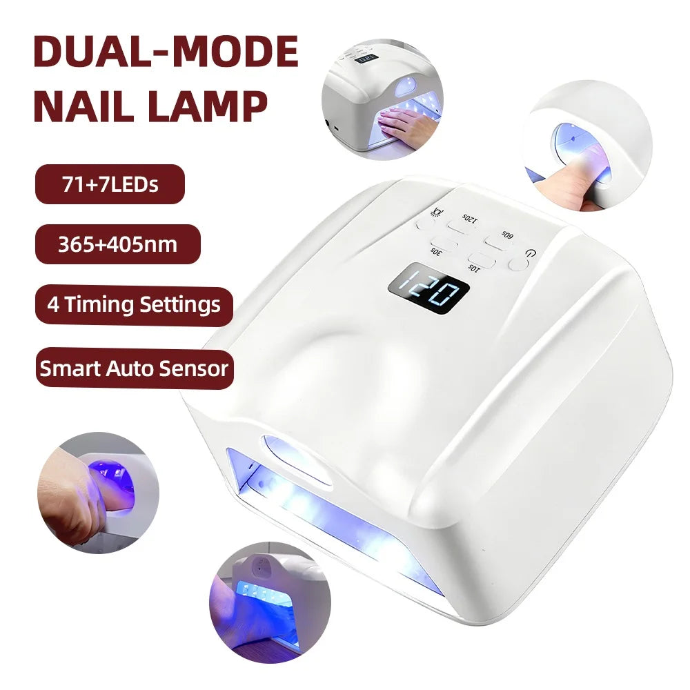 Professional Dual-Mode Gel Nail Curing Lamp with Auto-Sensor - 7