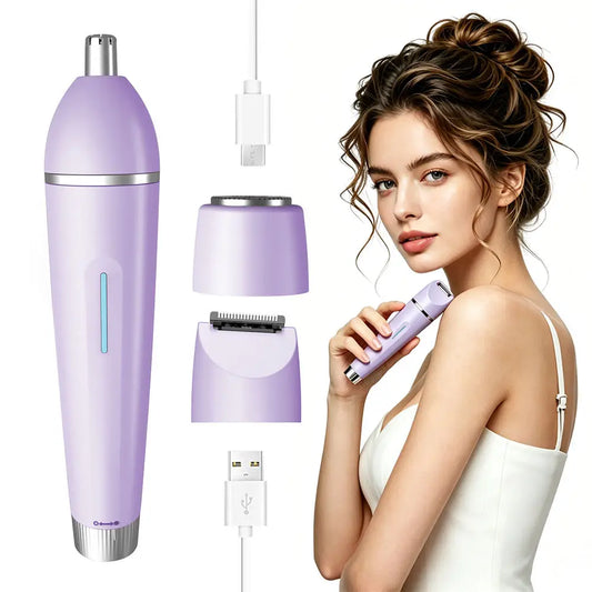3-in-1 Waterproof Electric Hair Trimmer for Women