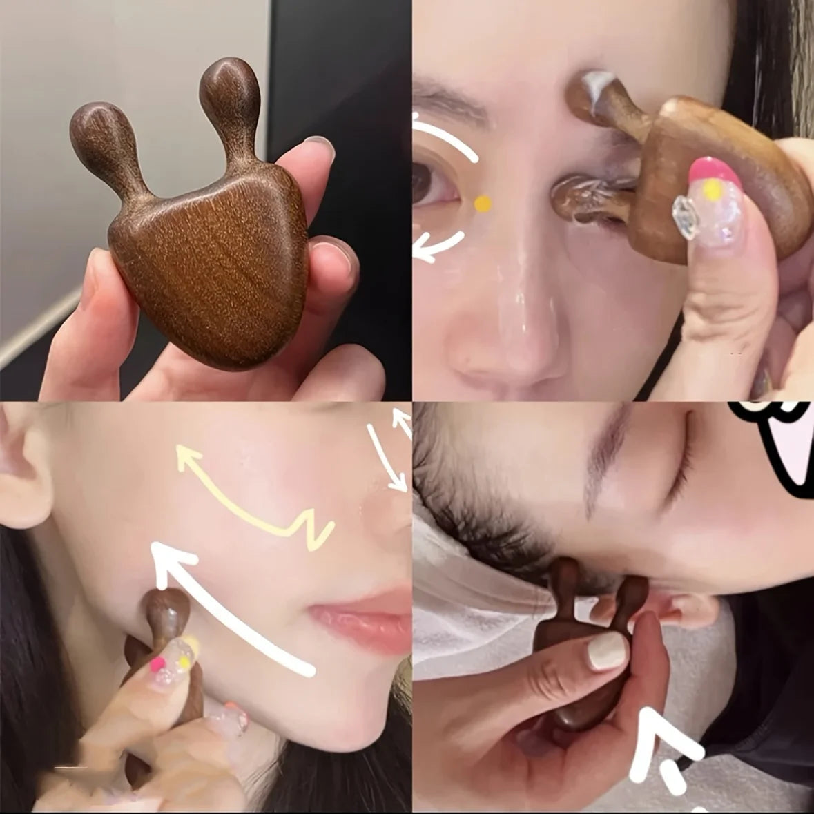 Sandalwood Eye and Facial Meridian Massage Tool - 5
