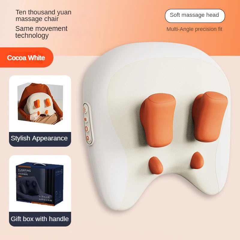 Portable Wireless Neck and Shoulder Shiatsu Massage Pillow - 2