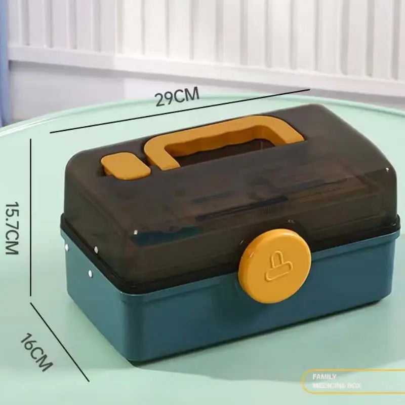 3-Layer Portable Family First Aid Storage Box - 16