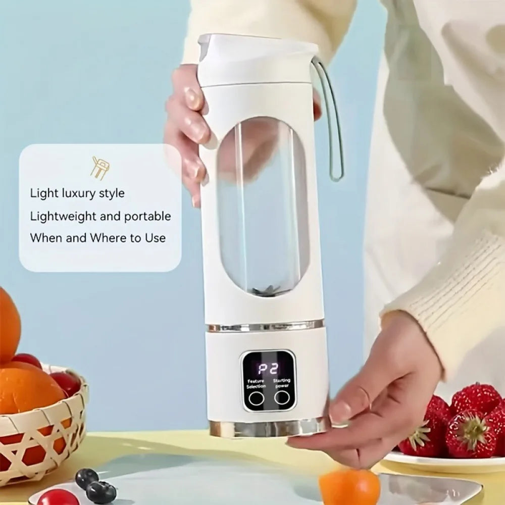 Portable USB Rechargeable Mini Blender with Digital Display - 10