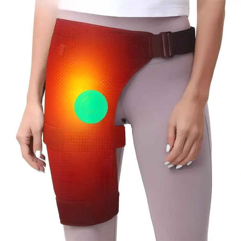 Heated Hip and Thigh Support Brace for Pain Relief - 10