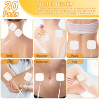 Replacement TENS and EMS Electrode Pads for Muscle Relief