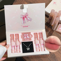 6-Piece Velvet Matte Lipstick and Blush Makeup Gift Set