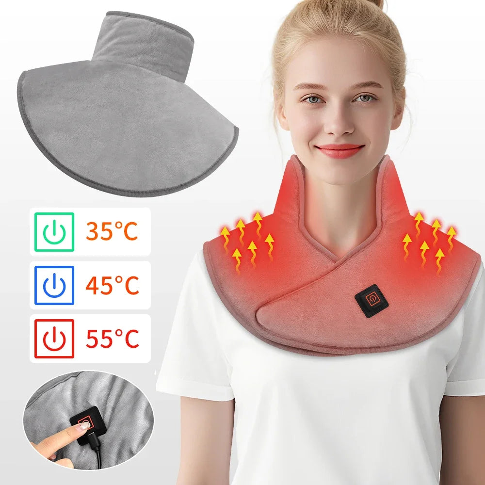 Electric Heated Neck and Shoulder Wrap for Pain Relief