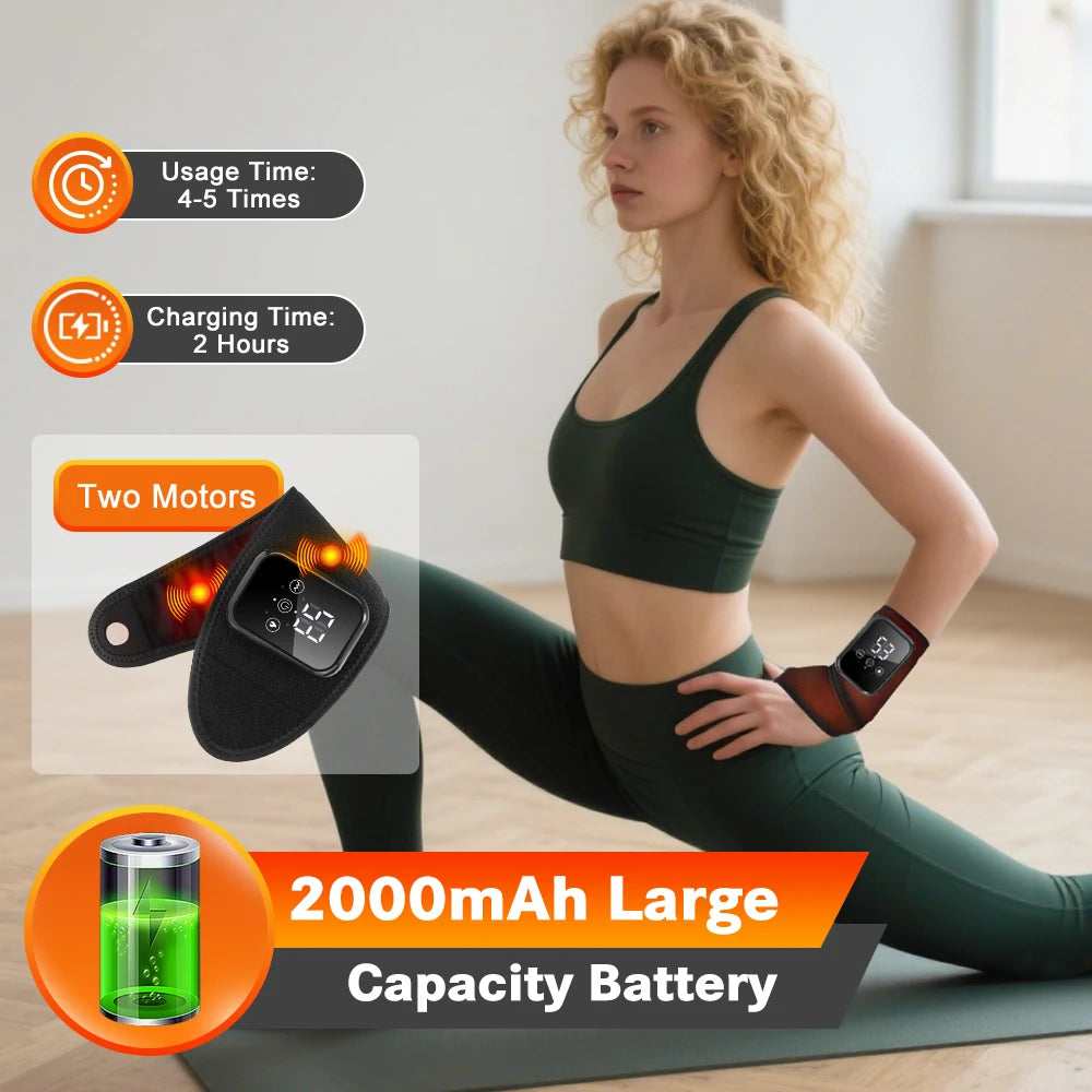 Heated Vibrating Wrist Massager for Pain Relief - 12