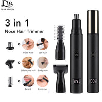3-in-1 Electric Nose, Ear, and Facial Hair Grooming Trimmer