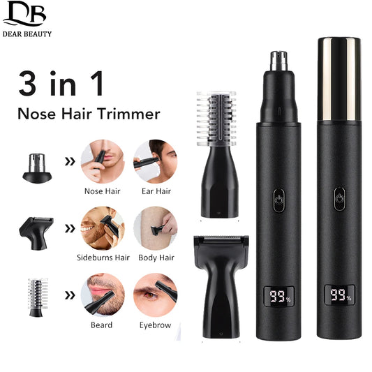 3-in-1 Electric Nose, Ear, and Facial Hair Grooming Trimmer