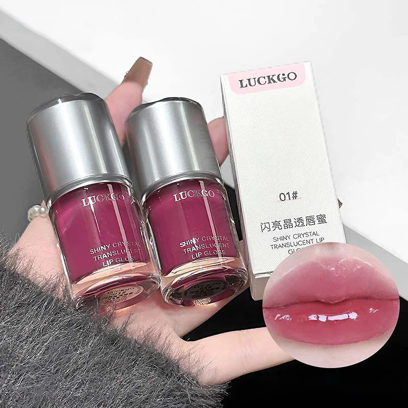 Hydrating Crystal Mirror Lip Gloss for Long-Lasting Shine - 3