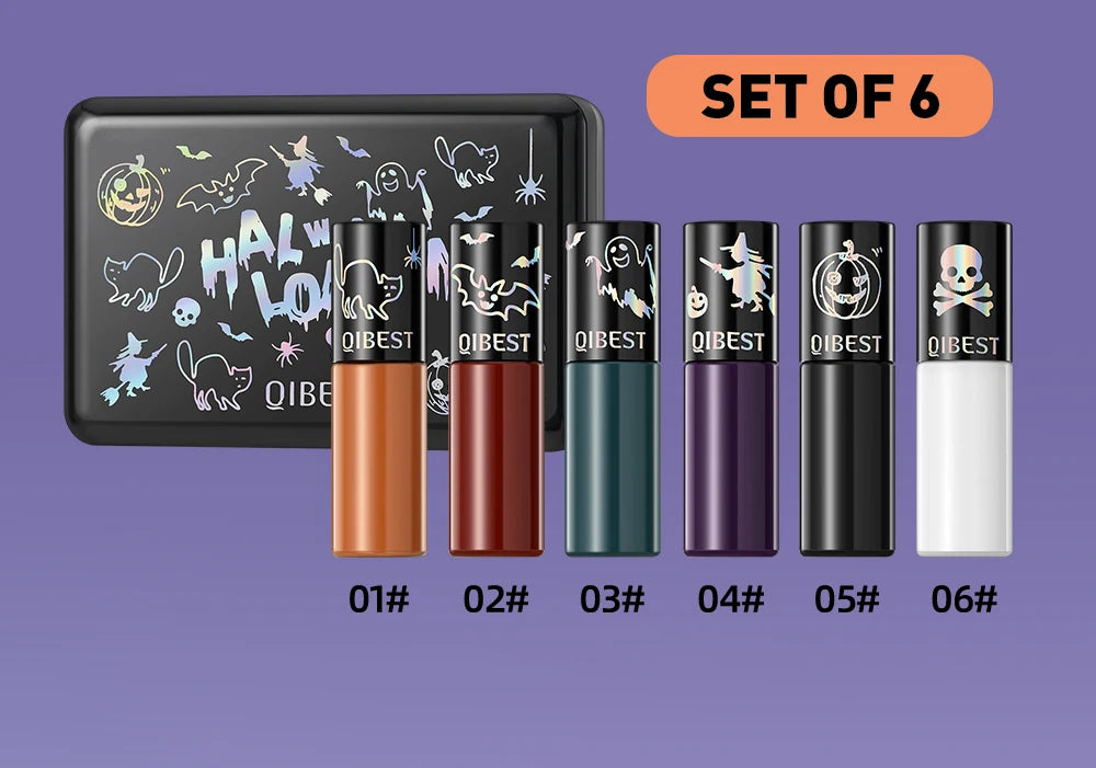 6-Piece Waterproof Velvet Matte Liquid Lipstick Set - 9