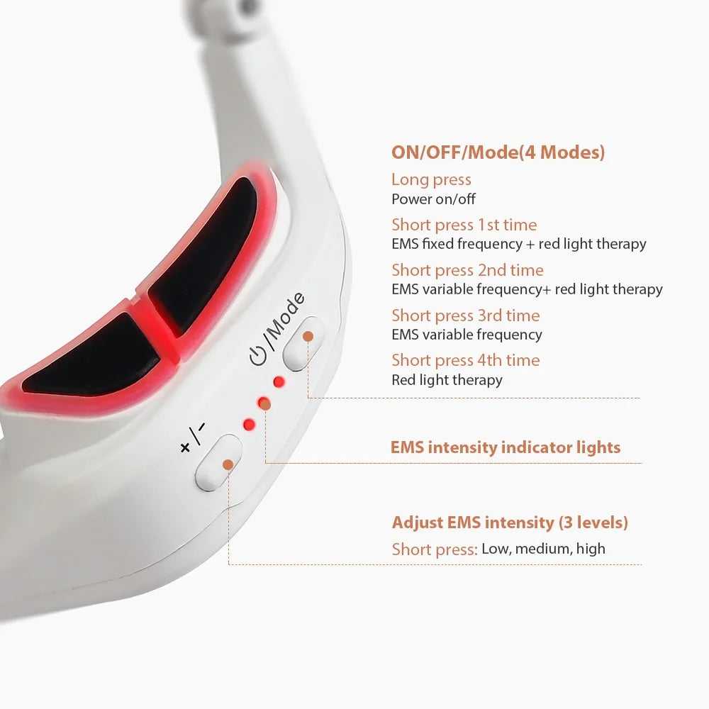3D EMS Red Light Eye Massager for Fatigue and Wrinkles - 17