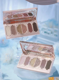 6-Color Embossed Eyeshadow Palette for All-Day Wear