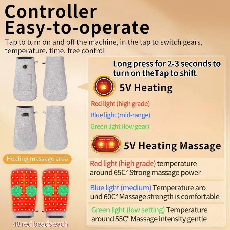 Red Light Therapy Heated Hand Massager - 10
