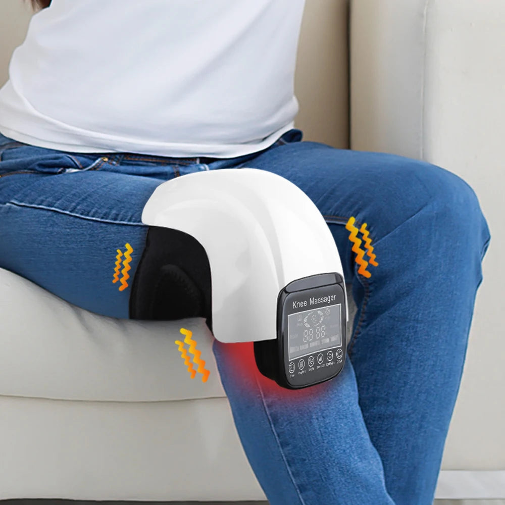 Wireless Heated Knee Massager with Vibration Therapy - 15