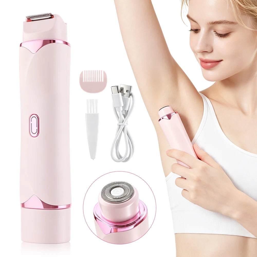 2-in-1 Painless Electric Bikini Trimmer & Body Shaver - 8