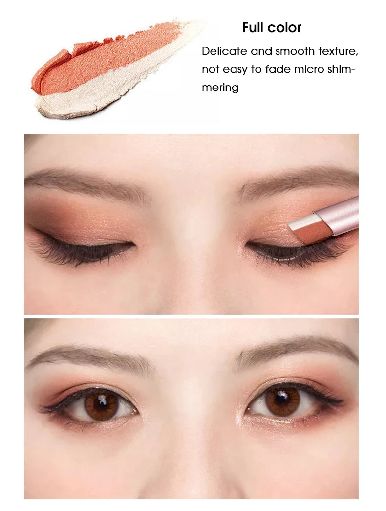 Waterproof Dual-Color Gradient Eyeshadow Stick - 9