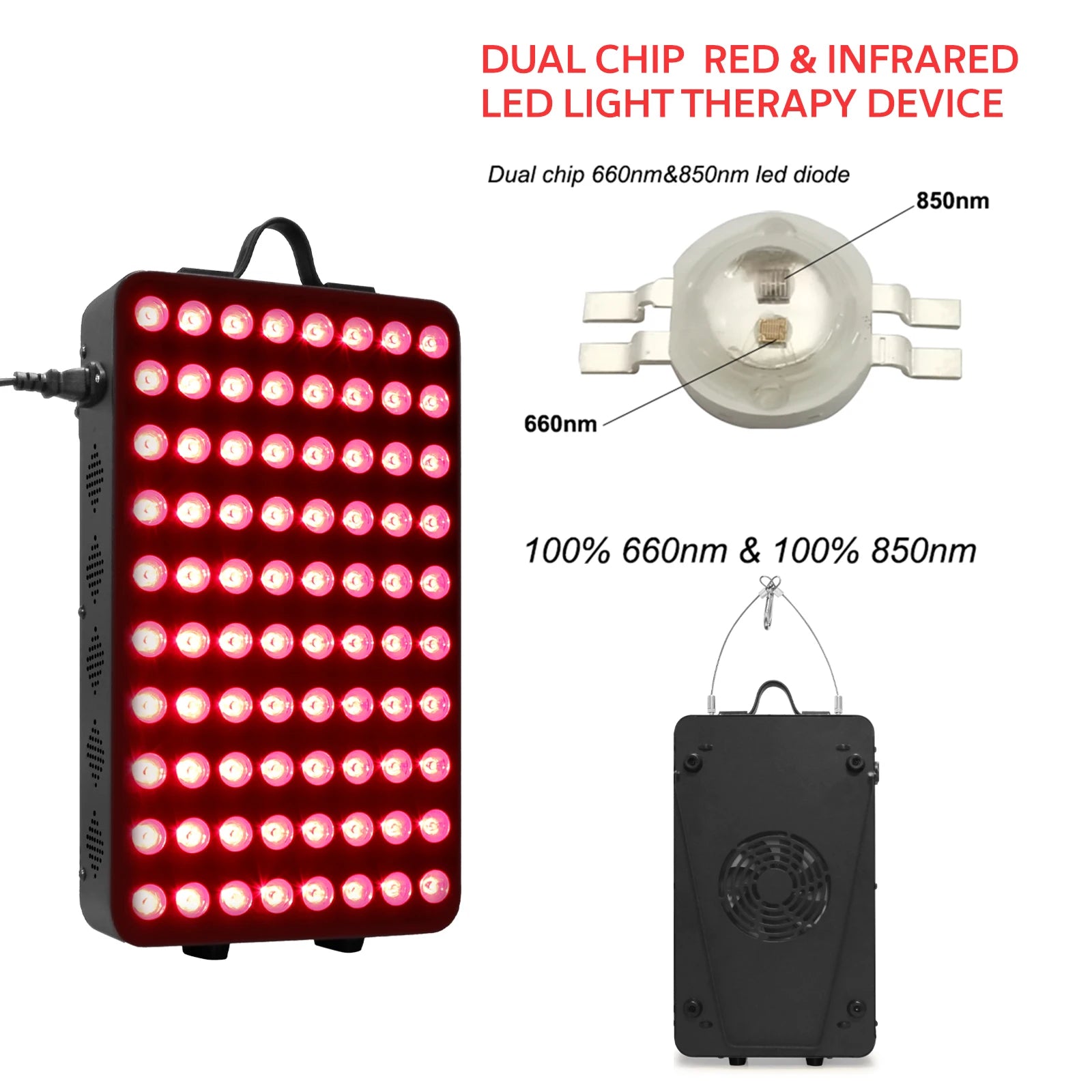 Professional LED Red Light Therapy Panel for Pain & Skin Care - 11