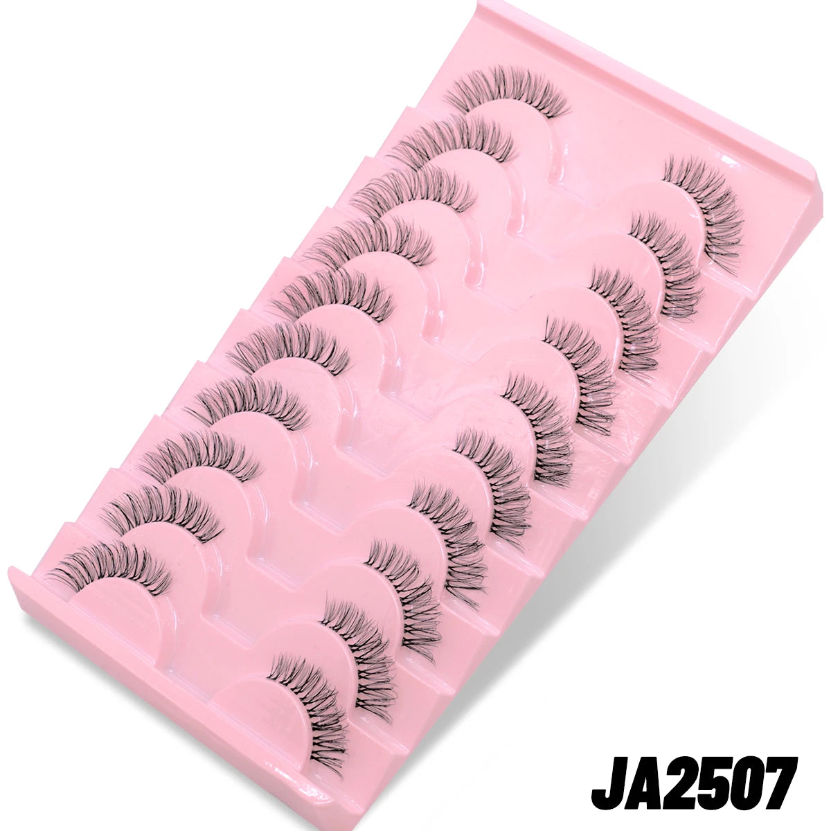 Natural Cat Eye Half Lashes with Invisible Band - 16