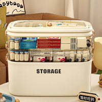 Portable Multi-Layer Family First Aid Organizer