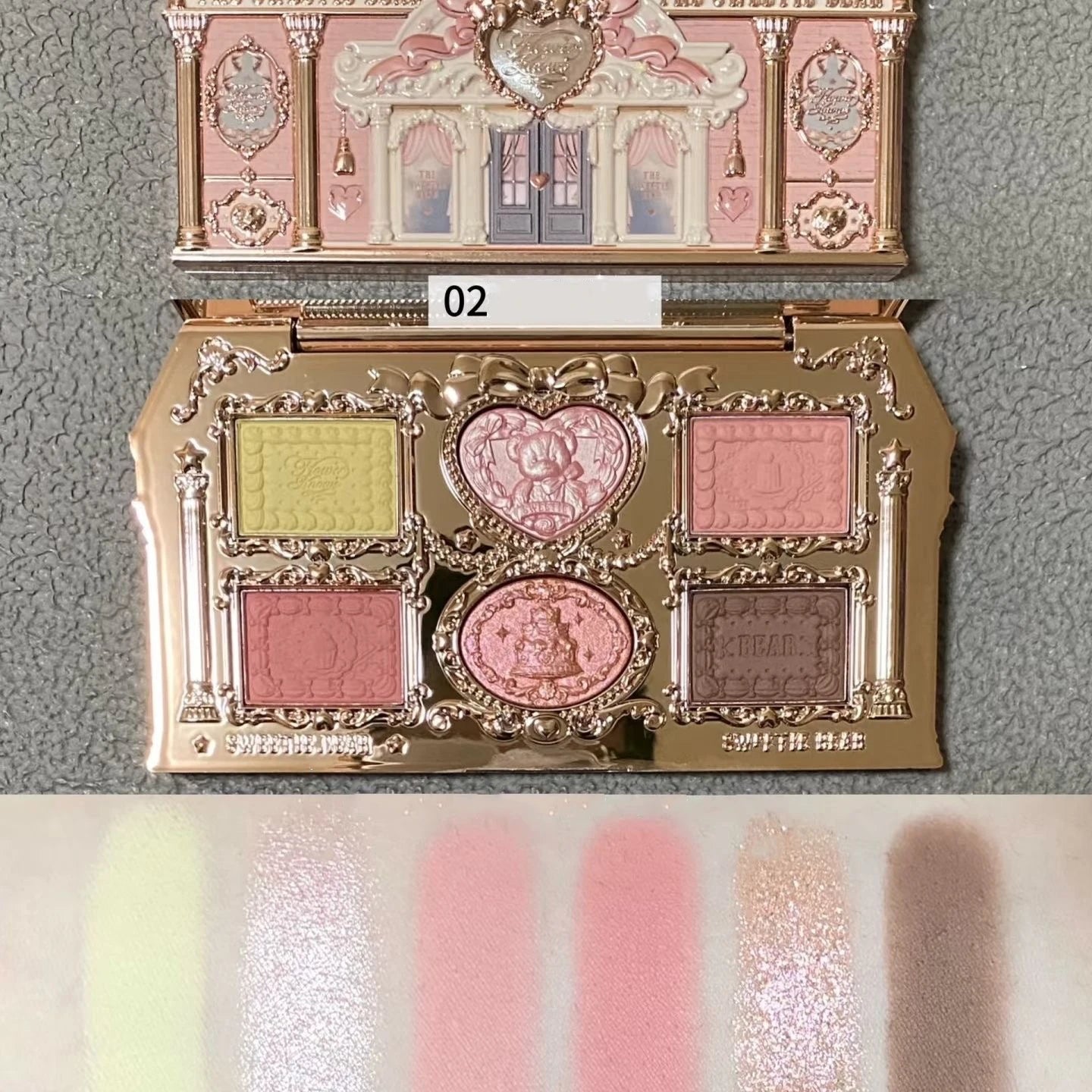 5-Color Mermaid Eyeshadow Palette for Long-Lasting Shimmer - 67