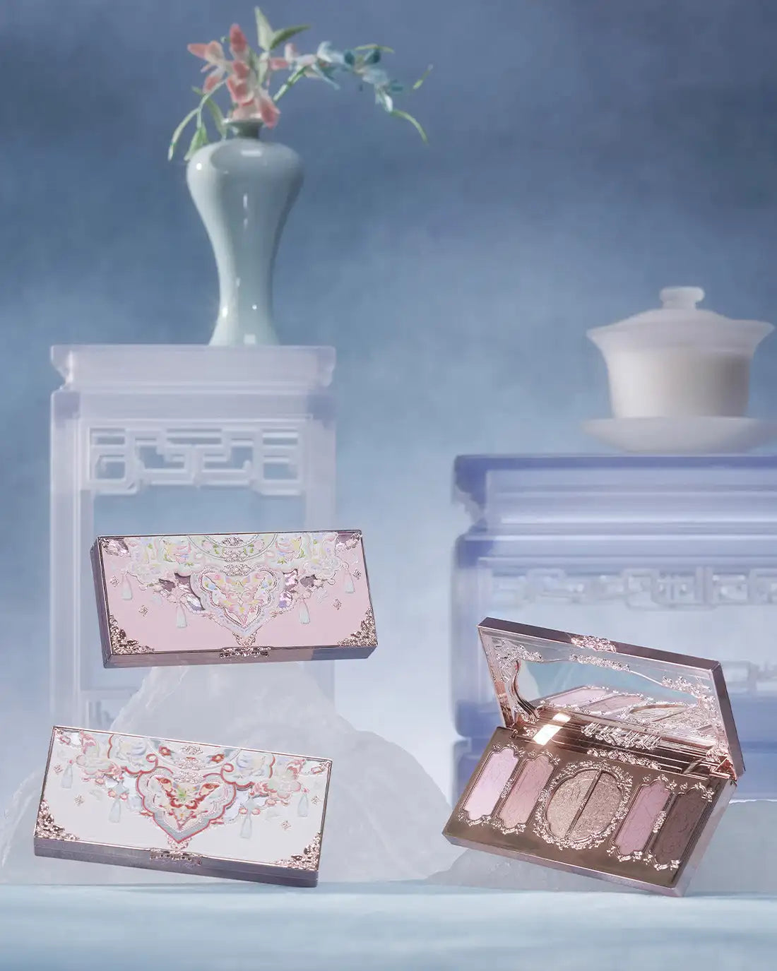 6-Color Butterfly Embossed Eyeshadow Palette - 7