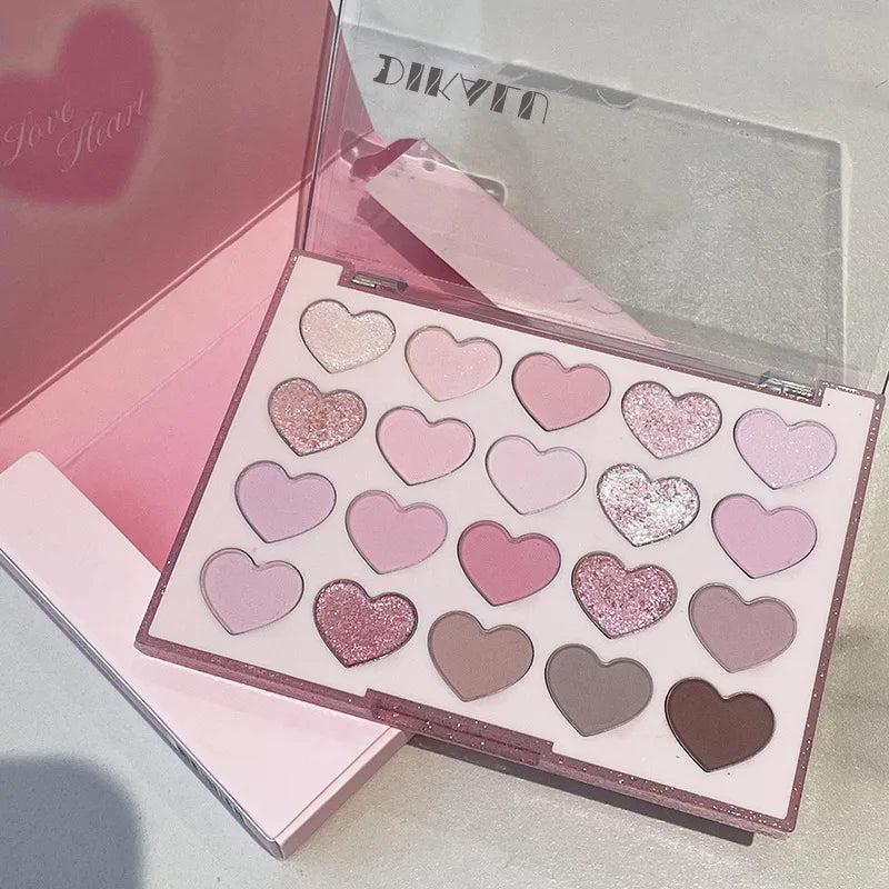 20-Color Heart-Shaped Eyeshadow Palette - 5
