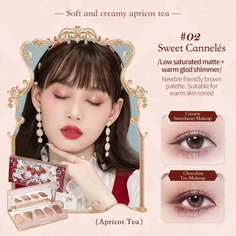 6-Color Swan Ballet Eyeshadow Palette - 48