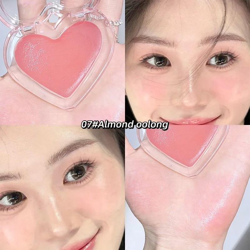 Heart-Shaped Water-Luminous Blush & Highlighter Cream - 28