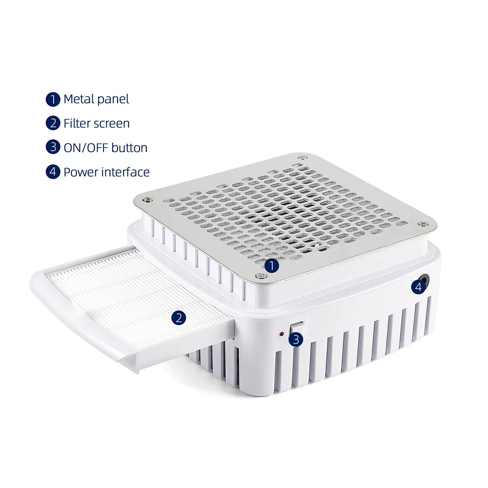 2-in-1 Powerful Nail Dust Collector and Manicure Vacuum - 8