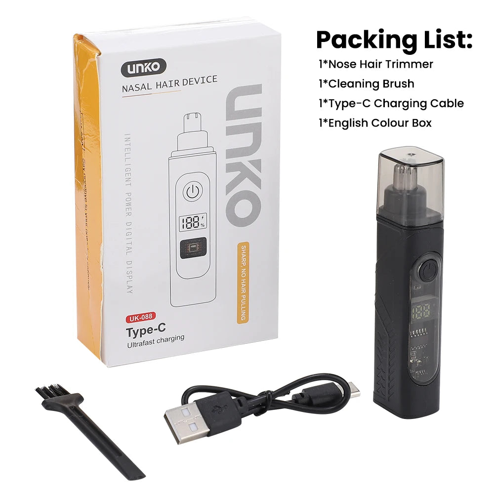 Portable Rechargeable Electric Nose and Ear Hair Trimmer - 19