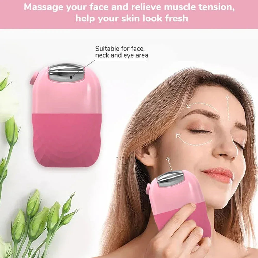 2-in-1 Cooling Ice Facial Roller and Contouring Tool - 5