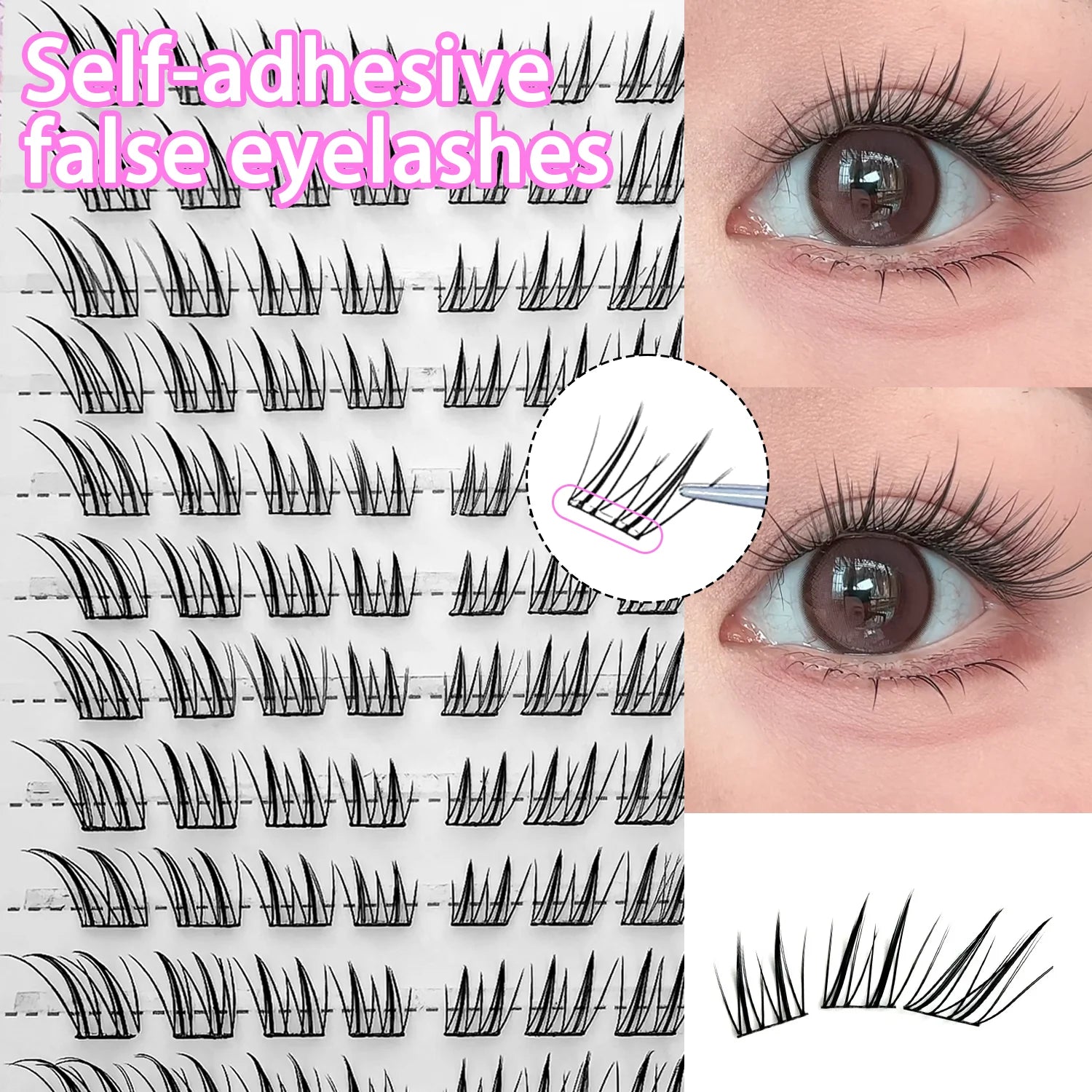 Glue-Free Cluster Eyelashes for Easy Daily Application - 8