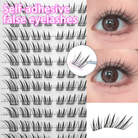 Glue-Free Cluster Eyelashes for Easy Daily Application