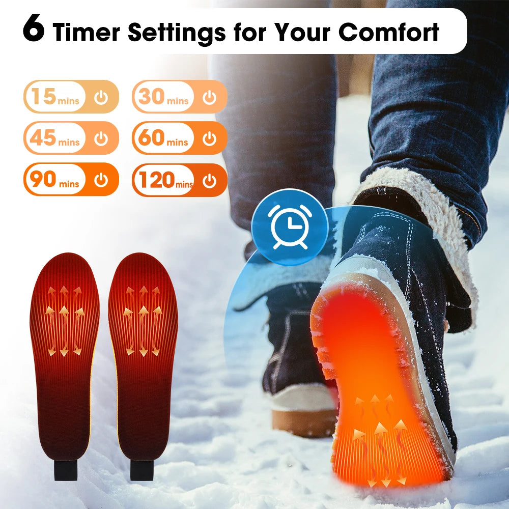 App-Controlled Rechargeable Heated Insoles for Winter - 3