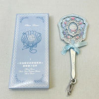 Decorative Mini Handheld Makeup Mirror Keychain
