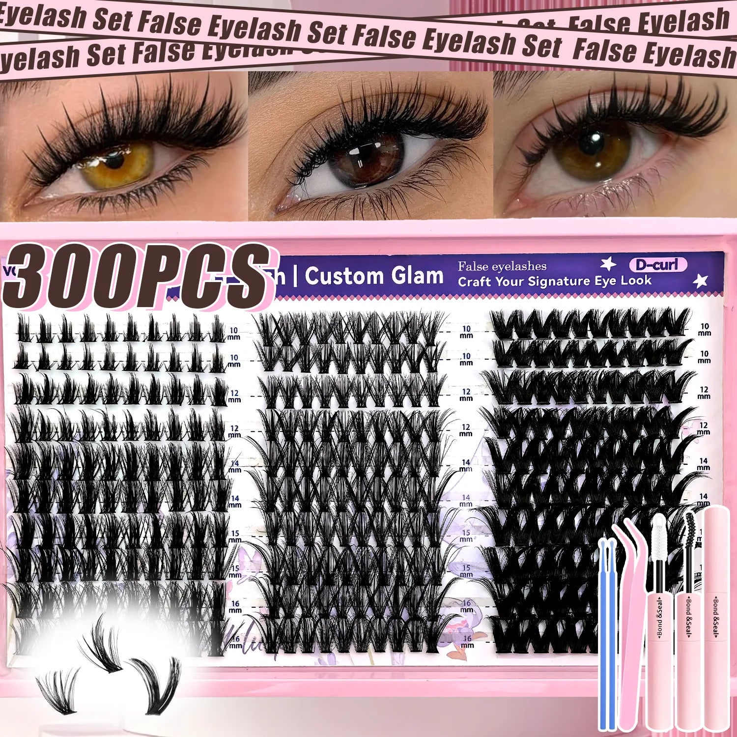 DIY Manga Style Lash Extension Cluster Kit - 13