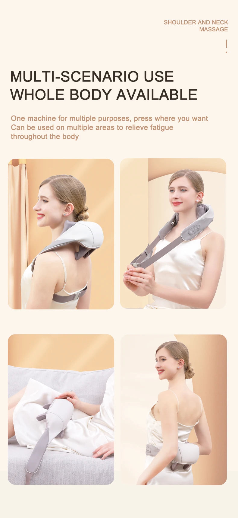 Wireless 6D Neck and Shoulder Deep Tissue Massager - 17