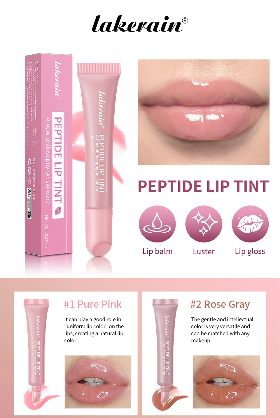 Peptide Moisturizing Lip Tint for Soft Glossy Lips - 7