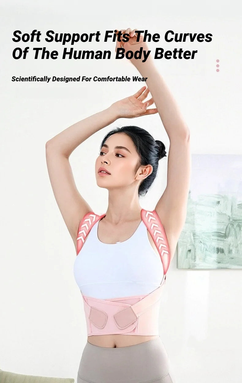 Adjustable Back Posture Corrector for Spine and Shoulder Support - 14