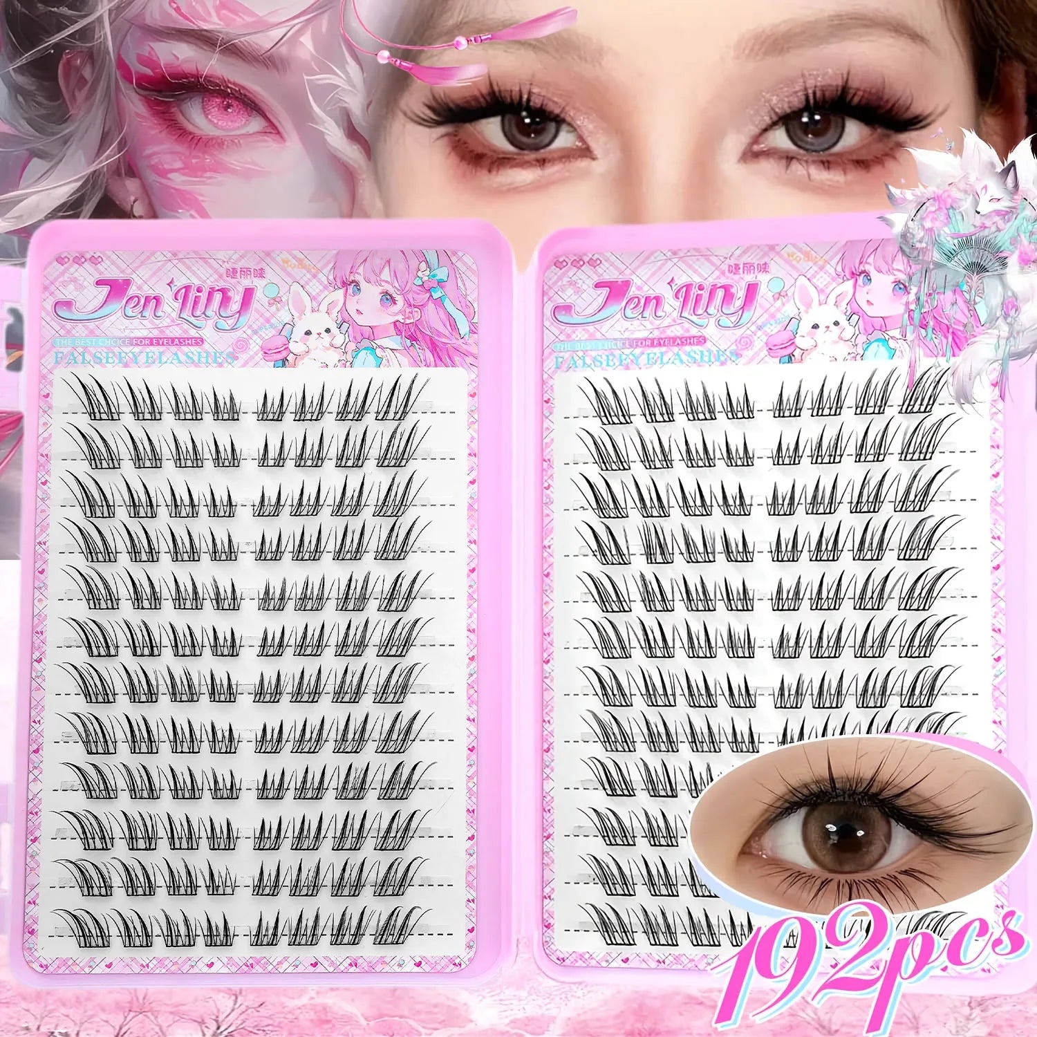 Reusable Glue-Free Cluster Lashes for Natural Daily Look - 10