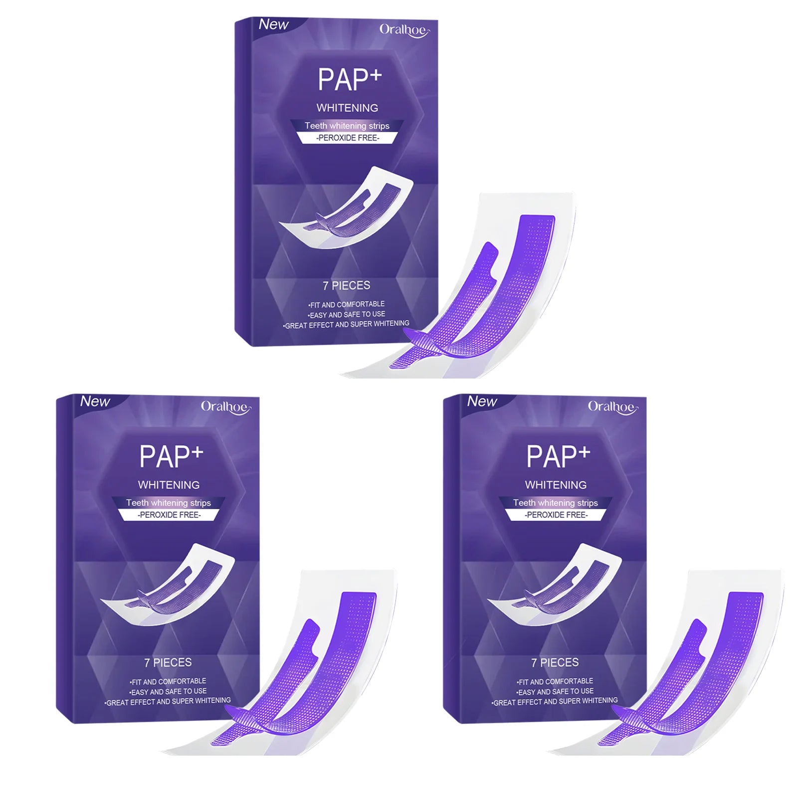 Purple Teeth Whitening Strips for Radiant Smile - 13