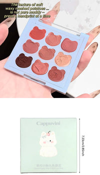 9-Color Matte Lip Mud Makeup Palette