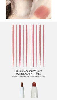 Dual-Ended Precision Lip Liner and Matte Lipstick Pen