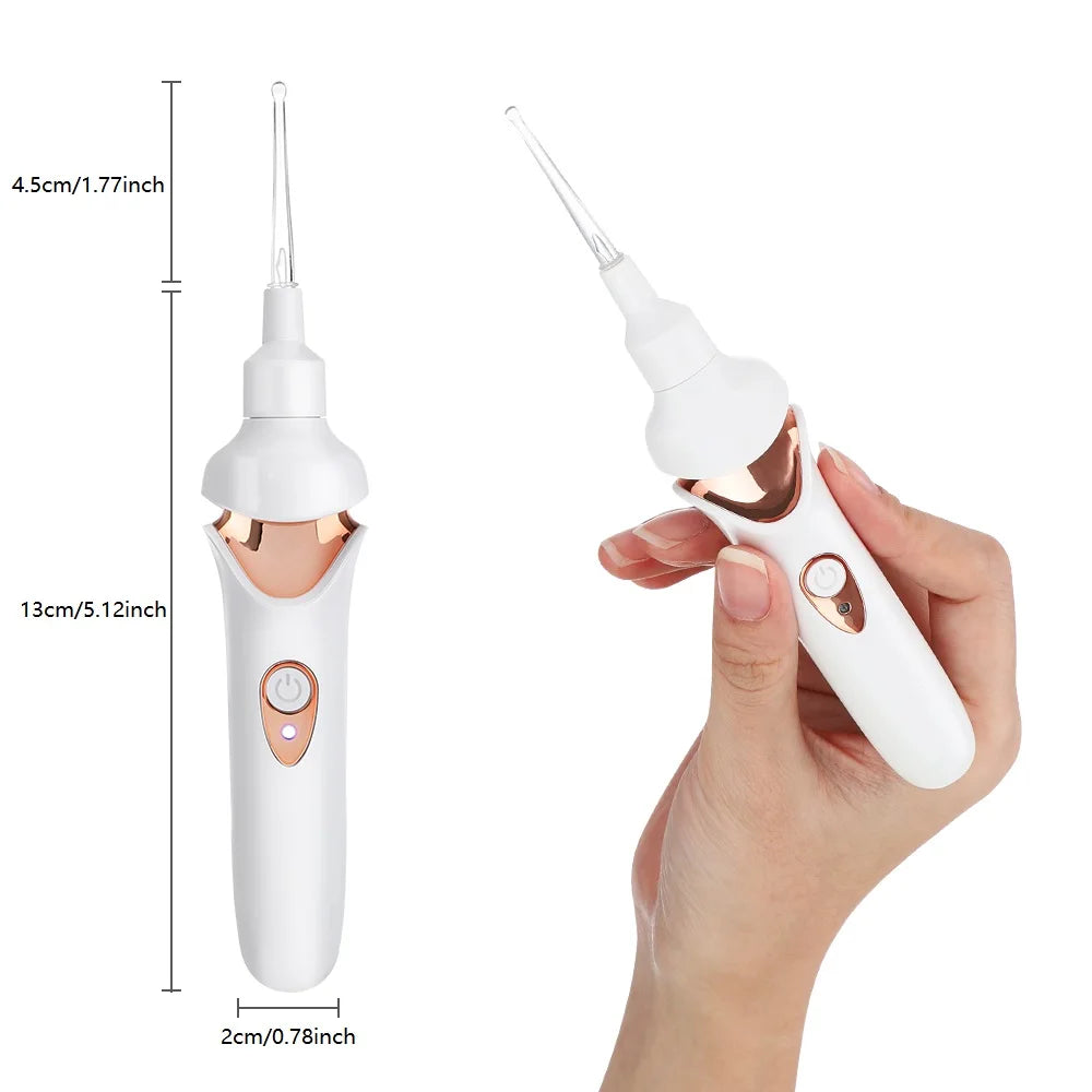 Electric LED Ear Wax Removal Vacuum Cleaner - 32