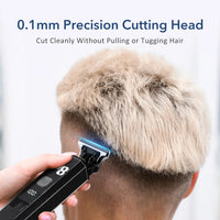Professional Cordless Hair & Beard Trimmer with LED Display