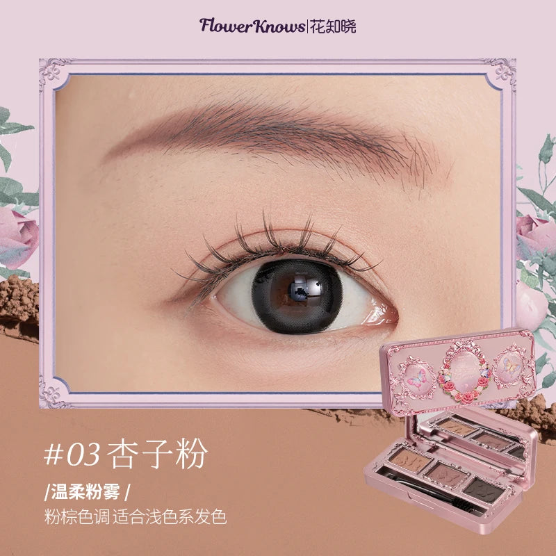 3-Color Waterproof Eyebrow Powder Palette - 26