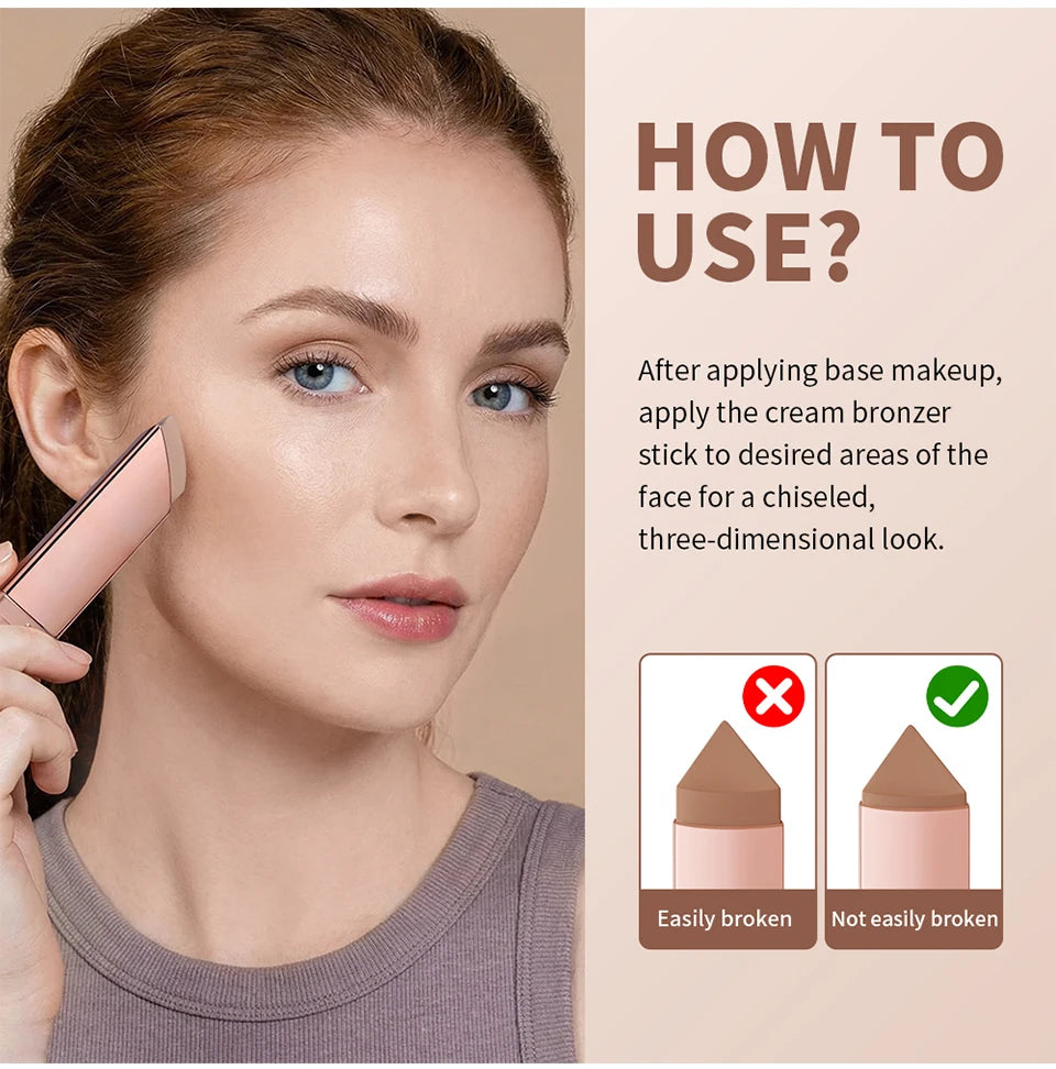 2-in-1 Cream Bronzer and Contour Stick - 16